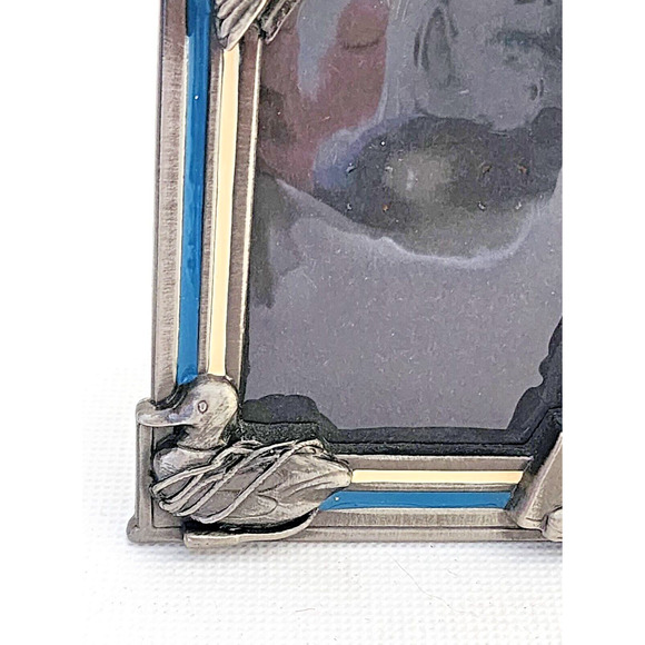PICTURE FRAME-Hunting Theme-Small 4"x3" Frame-Metal Frame-Plastic Cover-Ducks - Picture 3 of 12